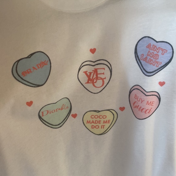 conversation hearts graphic tee Valentine’s Day - Picture 2 of 3